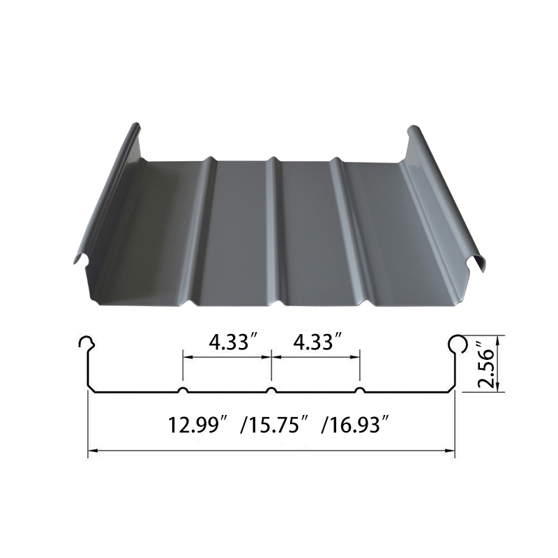 65 Model metalen dakpanelen met staande naad 65 Model metalen dakpanelen met staande naad